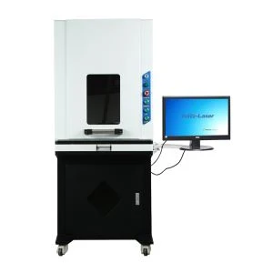 Metal için 20W Kapalı Fiber Lazer Gravür Makinesi